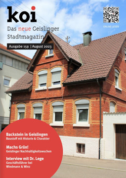 Cover - koi - Das neue Geislinger Stadtmagazin (Ausgabe 159 - August 2023)