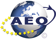 Das Logo von AEO.