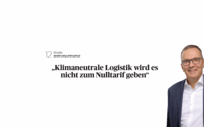 „Kli­ma­neu­tra­le Logis­tik wird es nicht zum Null­ta­rif geben“