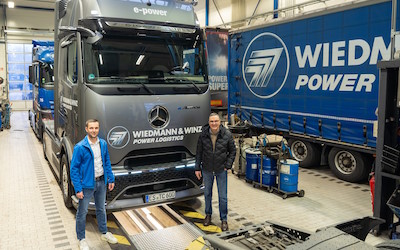 eActros 600 für Wiedmann & Winz